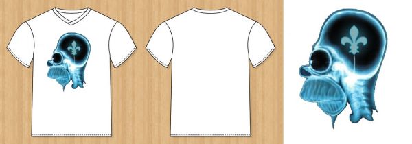 Camiseta Branca Homer Simpson